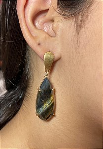 Brinco Banhado a ouro 18k de Olho De Falcão