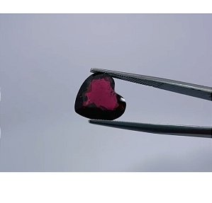 Turmalina Rubelita Coração 13mm