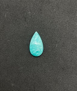Amazonita Cabochão  verde Gota 12,5x23 mm