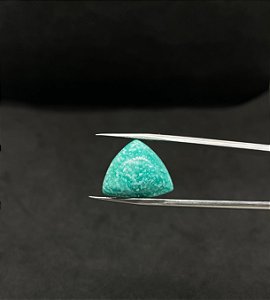 Amazonita Cabochão Verde  Triangular 17x20 mm