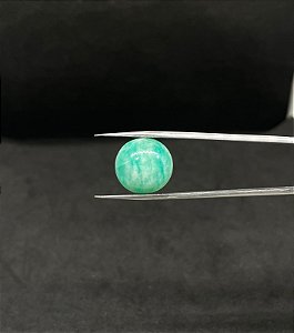 Amazonita Cabochão Redonda Verde 17 mm