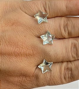 Prasiolita Facetada Estrela  12mm