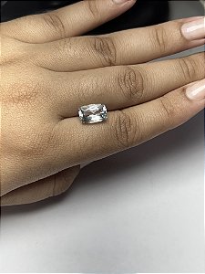 Água Marinha Facetada Retangular 7,5x11,5 mm