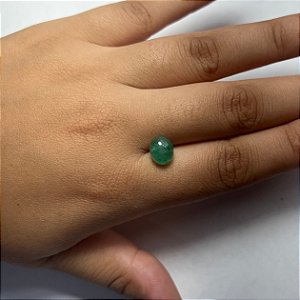 Esmeralda Cabochão Oval 7,4x 9 mm