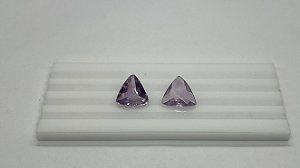 Ametista Facetada Briolet Trilhon Par 11x6mm
