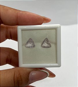 Ametista Rosé de France Briolet Trilhon Par 10mm