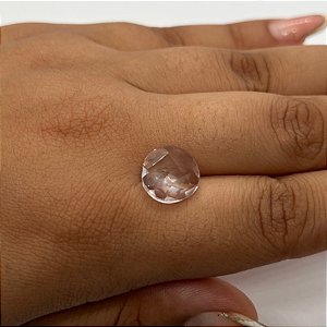 Ametista Facetada Rosé de France Redonda 11,8 mm
