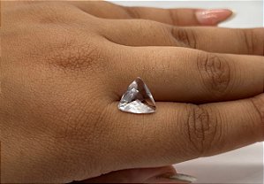 Ametista Facetada Rosé de France Trillion Lote 10,9 mm