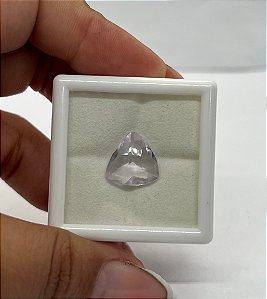 Ametista Facetada Rosé de France Trillion 12,5 x 13,6 mm