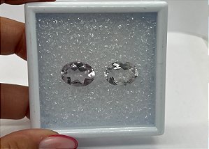 Ametista Facetada Rosé de France  Oval Par 11,1 x 15 mm