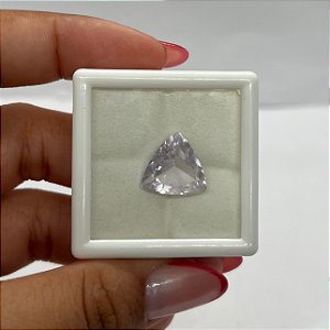 Ametista Facetada Rosé de France Trillion 13,6 mm