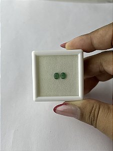 Esmeralda Facetada Oval Par 5x4 mm