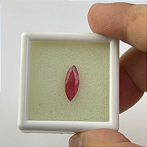 Rondonita Facetada Baguete/Navete 6 x 14,5 mm