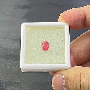 Rodonita Facetada Oval 6,2 x 8,6 mm