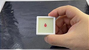 Rodonita Facetada Gota 5 x 7,5 mm