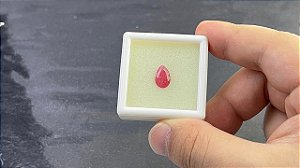 Rodonita Facetada Gota 7 x 11 mm