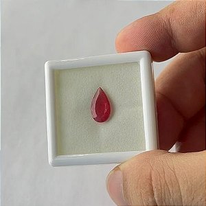 Rodonita Facetada Gota 7 x 13 mm