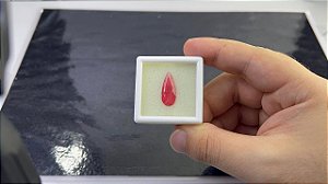 Rodonita Facetada Gota 8,5 x 20 mm