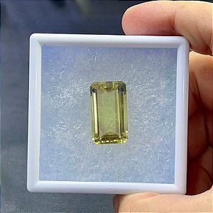 Green Gold Facetado Retangular 6,9 x 11,9 mm