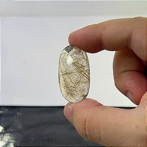 Rutilo Facetado Oval 19,9 x 36,7 mm