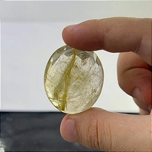 Rutilo Facetado Oval 33,8 x 39,7 mm