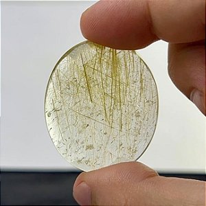 Rutilo Facetado Oval 33,6 x 40 mm