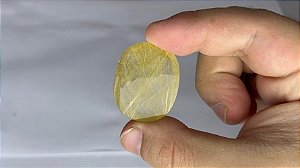 Rutilo Cabochão Oval 26,8 X 33,5 mm