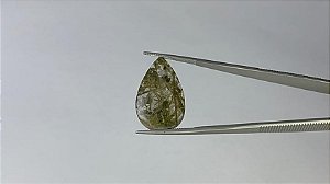 Rutilo Verde Cabochão Gota 18,3 X 32,5 mm