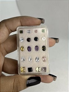 Caixinha De Pedras Lapidadas Diversas FCX61