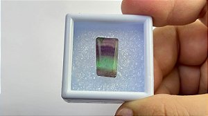 Fluorita Facetada Trapézio 10,3x18,5mm