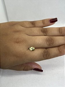 Berilo Facetado Amarelo Oval 6x9mm
