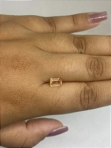 Topázio Imperial Facetado Retangular 5,1x7mm