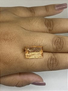 Topázio Imperial Facetado Retangular 11x16 mm