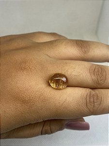 Topázio Imperial Cabochão Oval 10x12mm