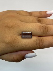 Turmalina Vinho Facetada Retangular 8,8x14,1mm