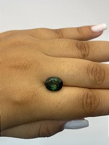 Turmalina Verde Facetada Oval 8,8x10,7mm