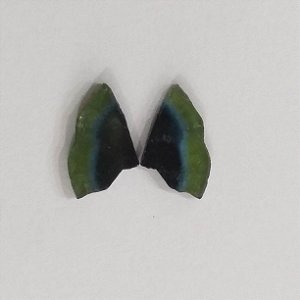 Turmalina Melancia Asa Par 9,5 X 14,5 mm