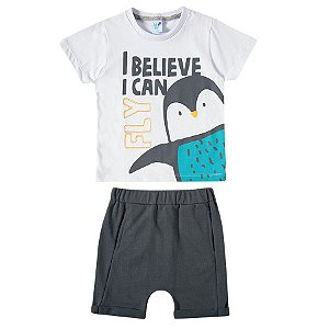 Conjunto Curto Pinguim Fly TIP TOP