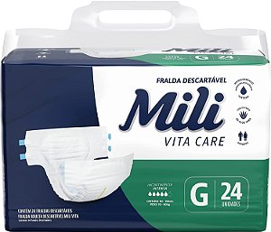 Fralda Mili Vita Care Tam G c/ 24 unid.