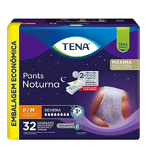 Tena Pants Noturna P/M com 32 unid