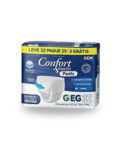Fralda Confort Master Pants G/XG 32 Unid