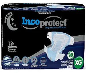 Fralda Incoprotect Tam XG Pacote com 30 Unidades