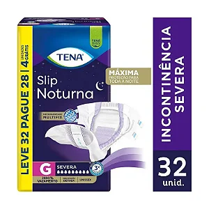 TENA SLIP NOTURNA TAMANHO G - 32 UNIDADES