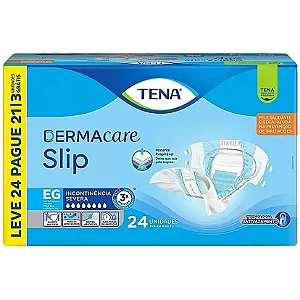 TENA SLIP DERMACARE TAMANHO EG - 24 UNIDADES