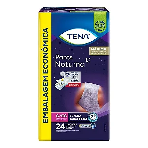TENA PANTS NOTURNA TAMANHO G/EG - 24 UNIDADE