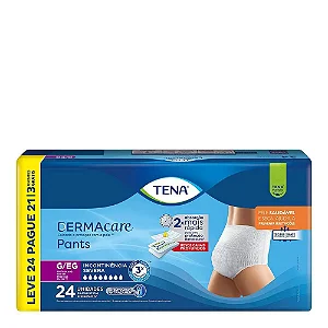 TENA PANTS DERMA CARE TAMANHO G/EG - 24 UNIDADE