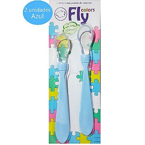 Colher com ponta de Silicone Fly Colors - 2 Unidades