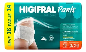 Fralda Higifral Pants Tamanho G/XG - 16 unidades