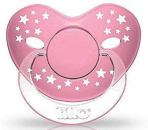 Chupeta Lillo Stars Baby Rosa - Tamanho 2 - +6 meses