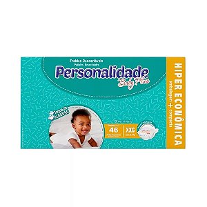 Fralda Personalidade Baby Plus - Tamanho XXG - 46 unidades